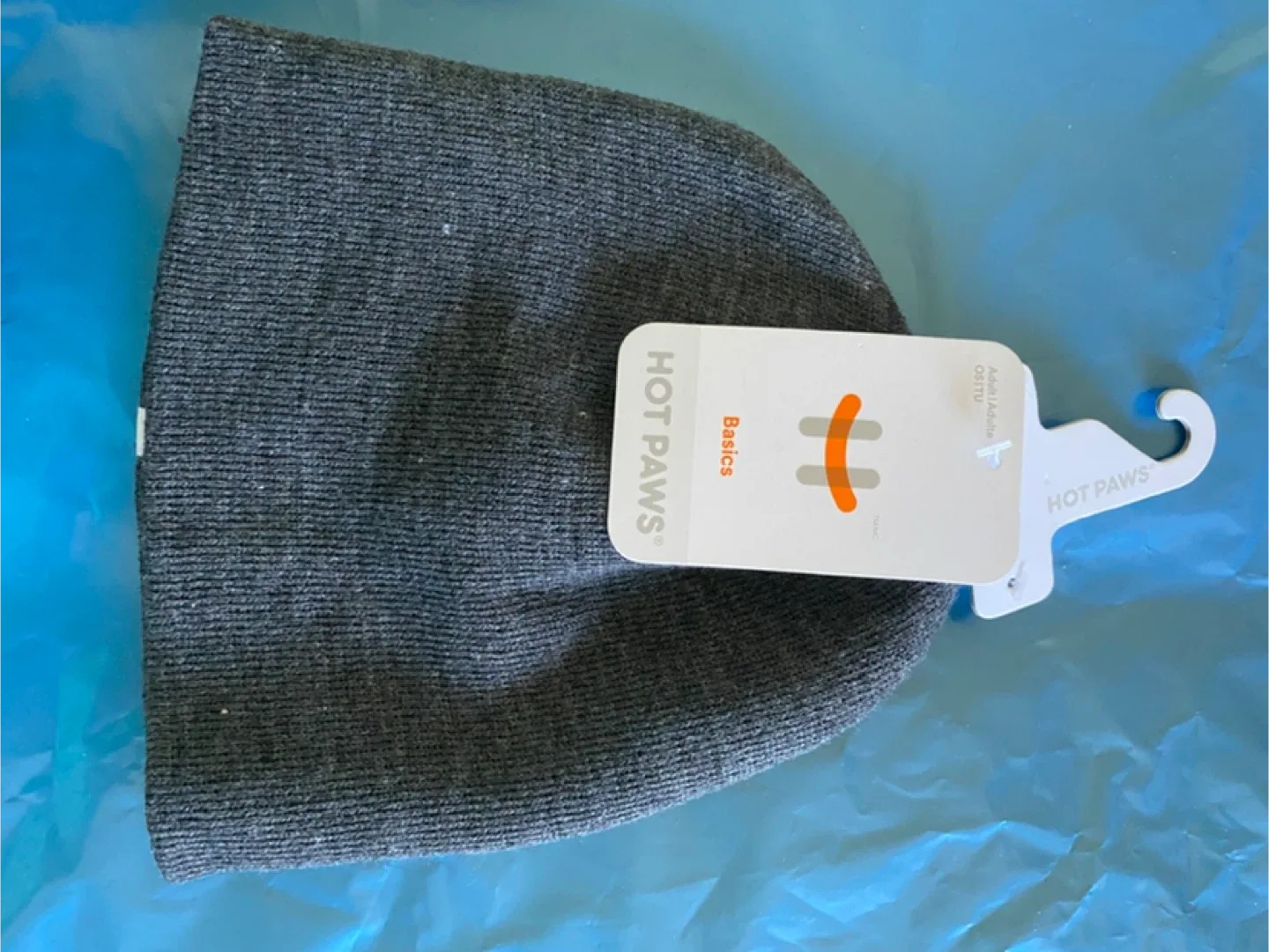 New Hot Paws Basics Adult Beanie - Grey thumbnail