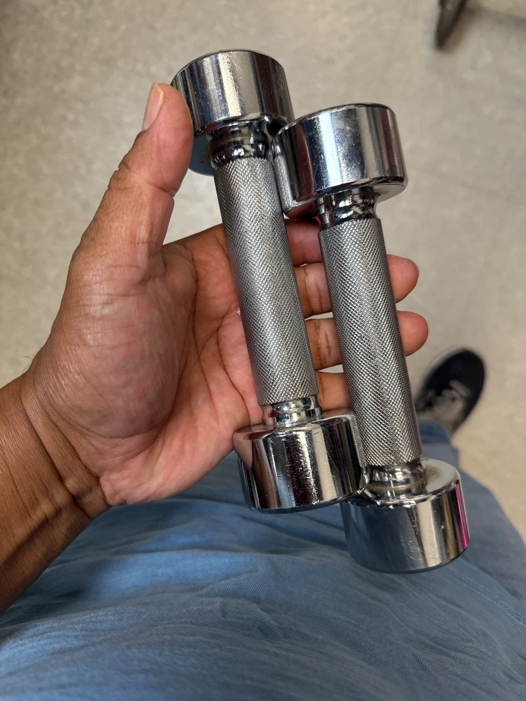 Pair of 3 lbs  Dumbbells - photo 2
