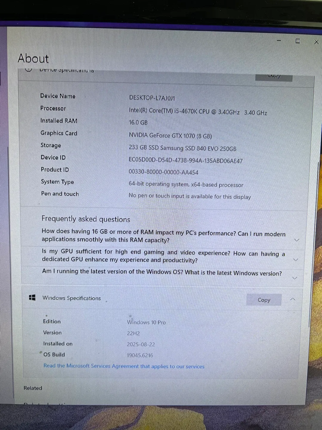 ATX Tower, Intel i5 w/ NVIDIA RTX 1070 + Accessories image indicator(9)