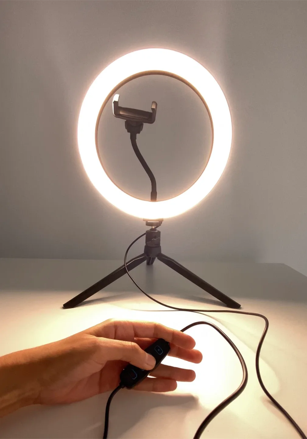 Colour Changing Dimmable Ring Light image indicator(3)