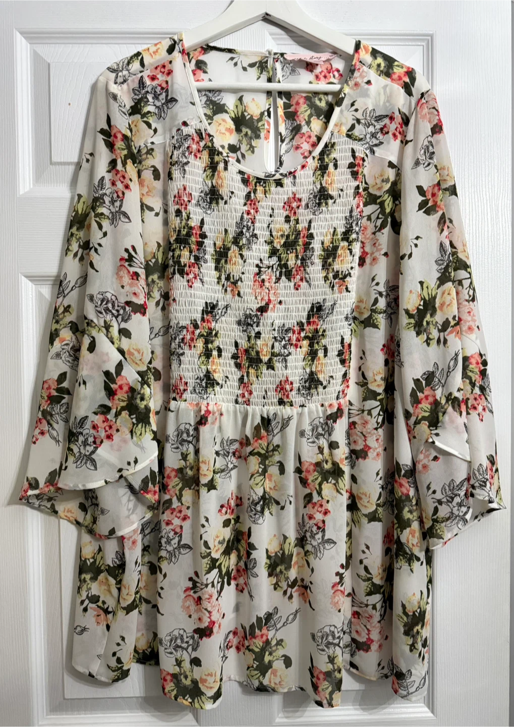 In Every Story Floral Blouse - Size 2X