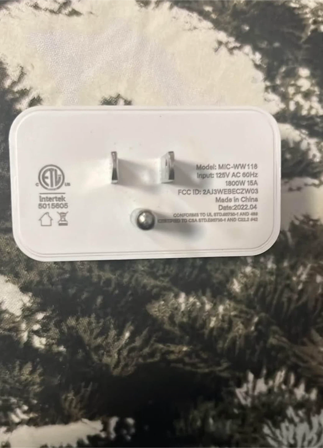 Merkury Smart Plug - MIC-WW116 - photo 2