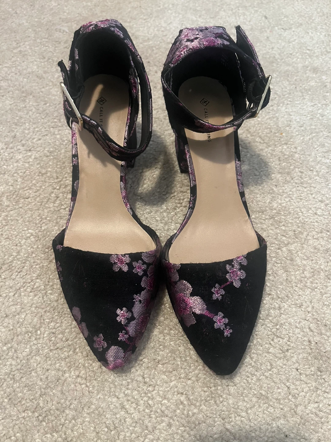 Call It Spring Women's Pointed Toe Block Heel Sandals Sz:7.5 - photo 3