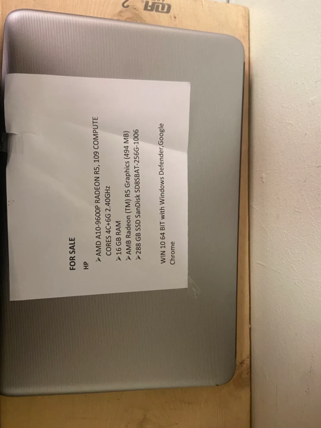 HP Laptop  A10 image indicator(2)