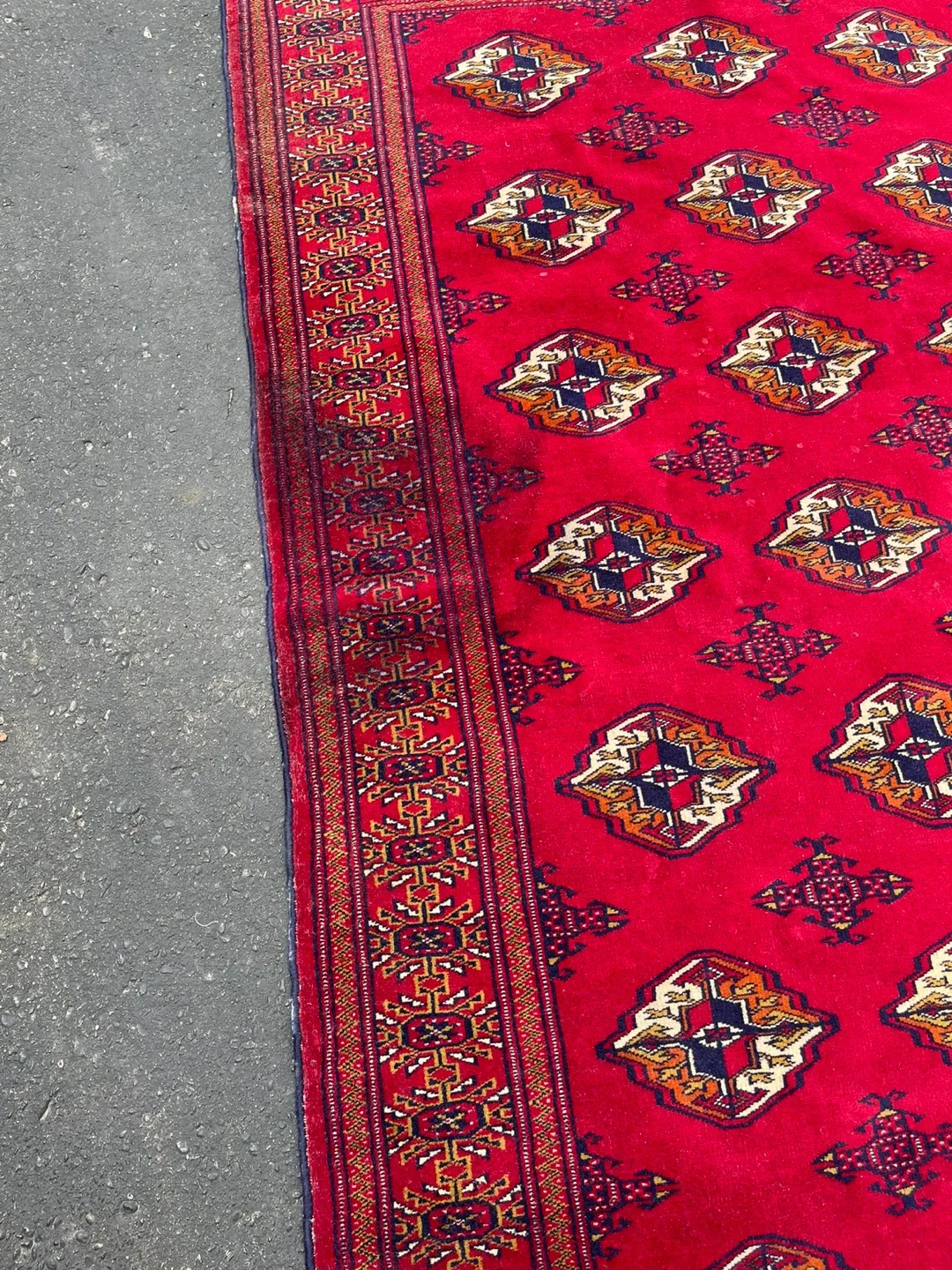 Red Afghan or Persian Rug thumbnail
