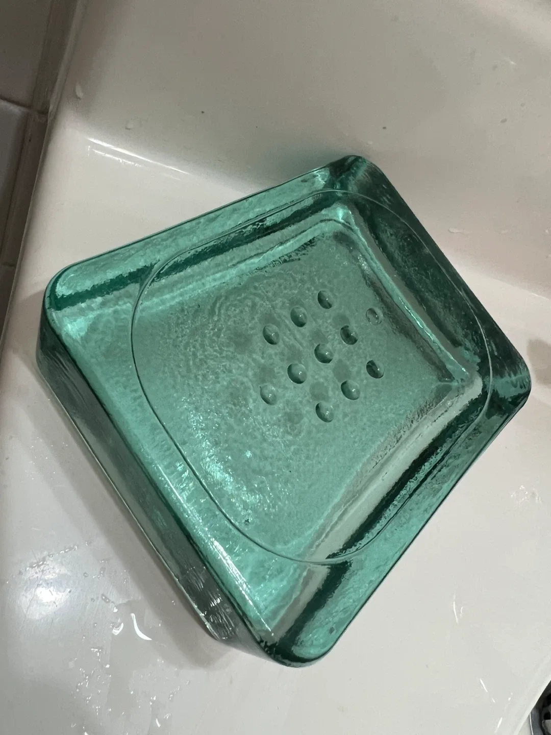 Green Glass Soap Dish image indicator(2)