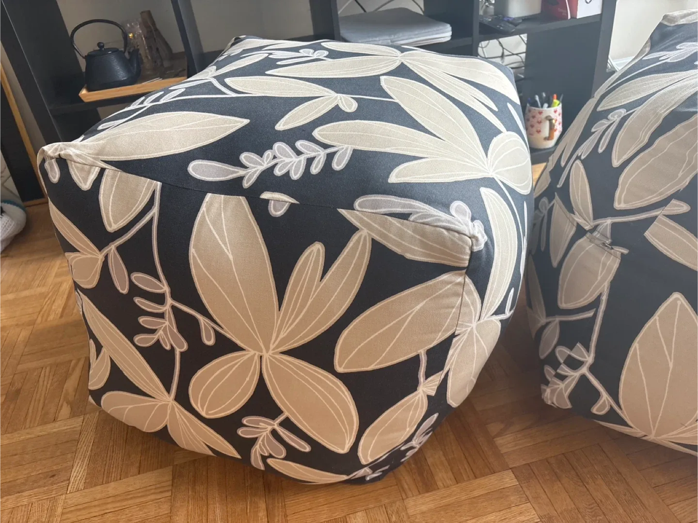 Free- Floral Pattern Floor Cushions - Set of 2 image indicator(2)