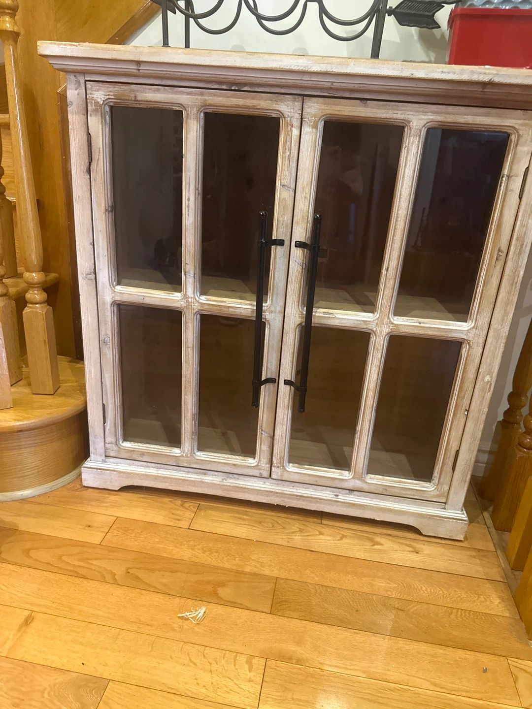 Wooden Cabinet with Glass Doors