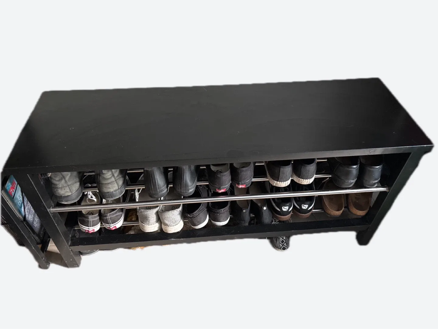 Black Shoe Rack Bench image indicator(2)