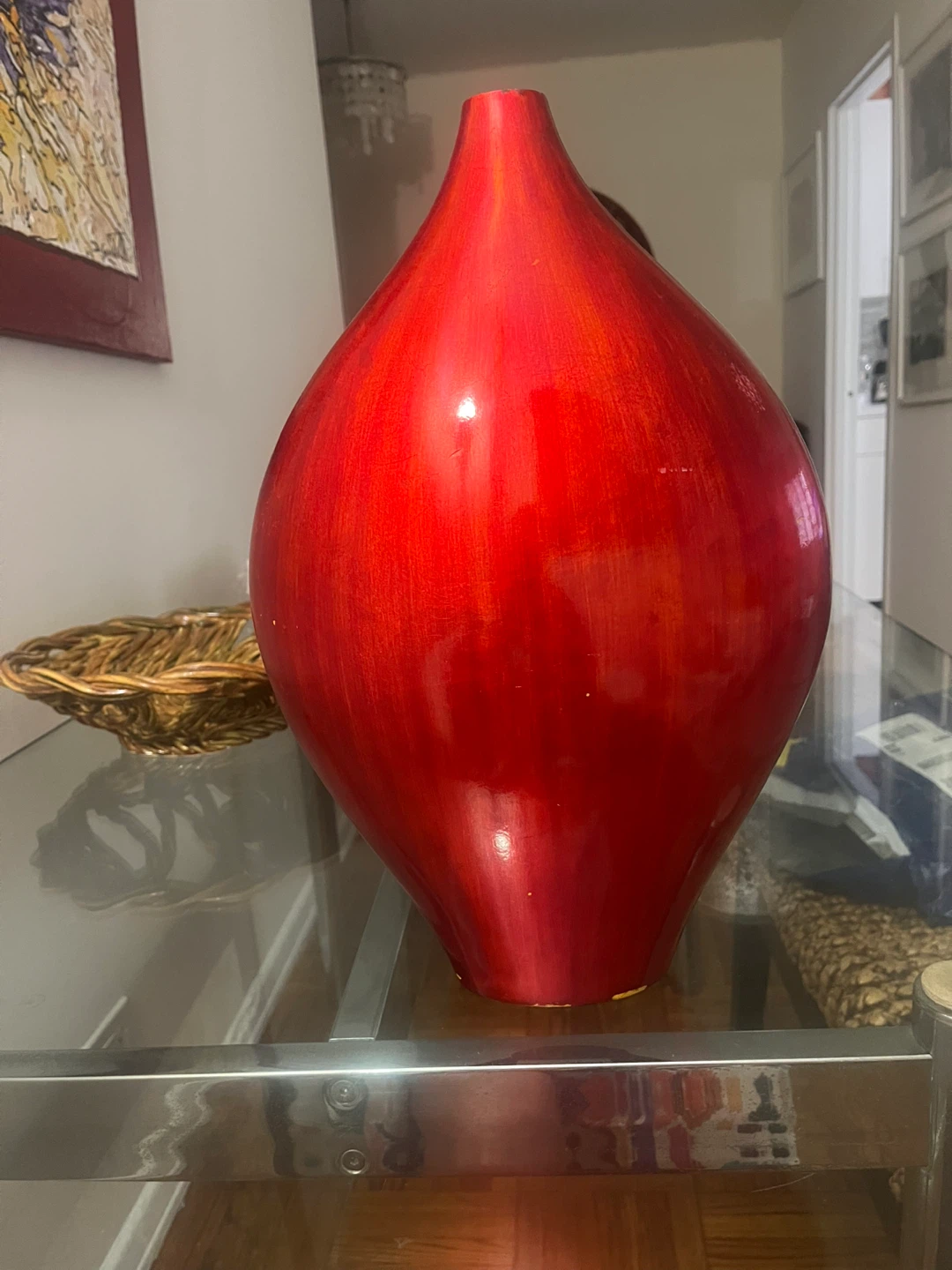 Red Decorative Vase