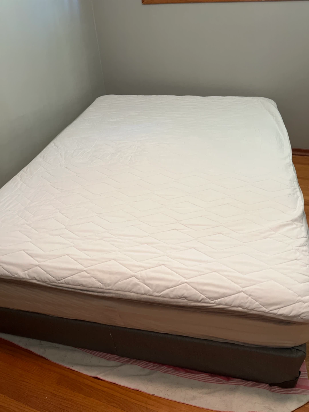 Queen Bed Frame & Headboard Set boxspring + mattress - photo 3