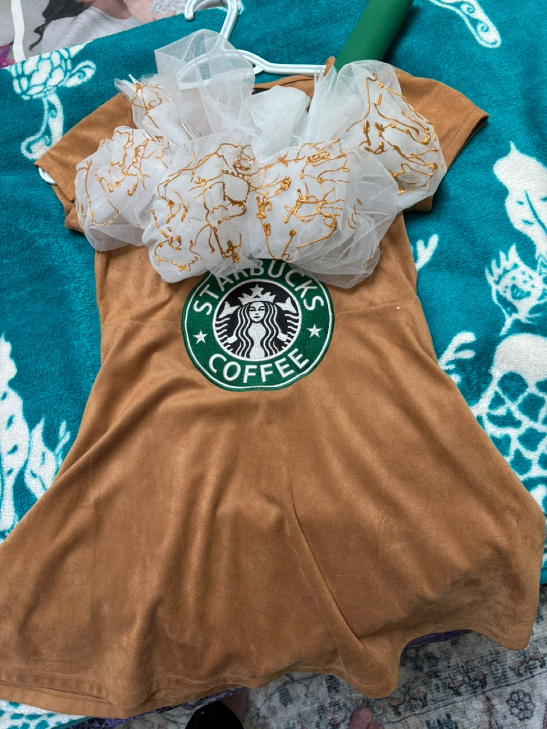 Forever 21 Girls Starbucks Coffee Dress Size 9/10