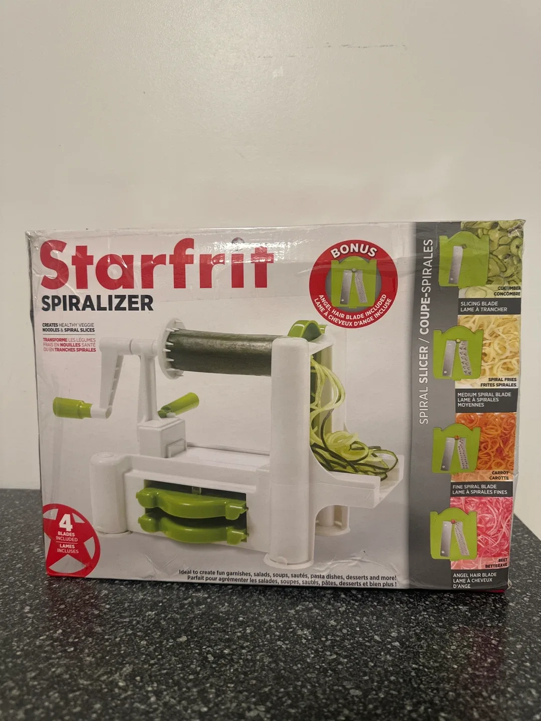 Starfrit Spiralizer with 4 Blades