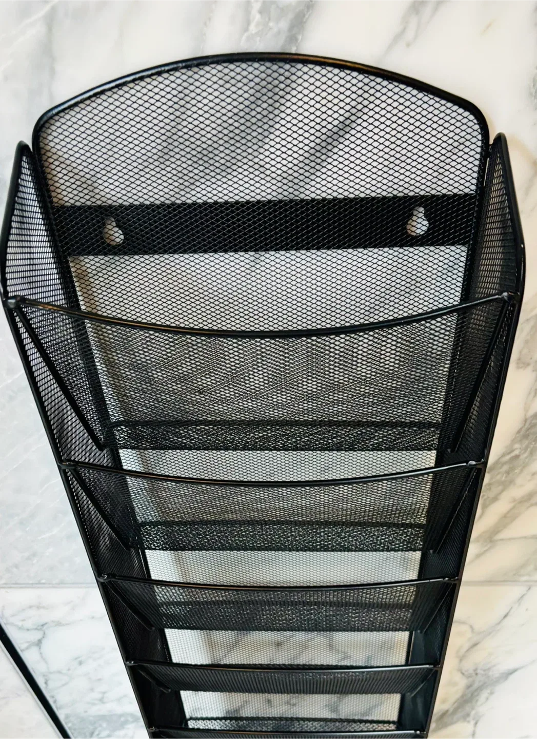 Black Metal Mesh Wall Magazine Display / Rack thumbnail