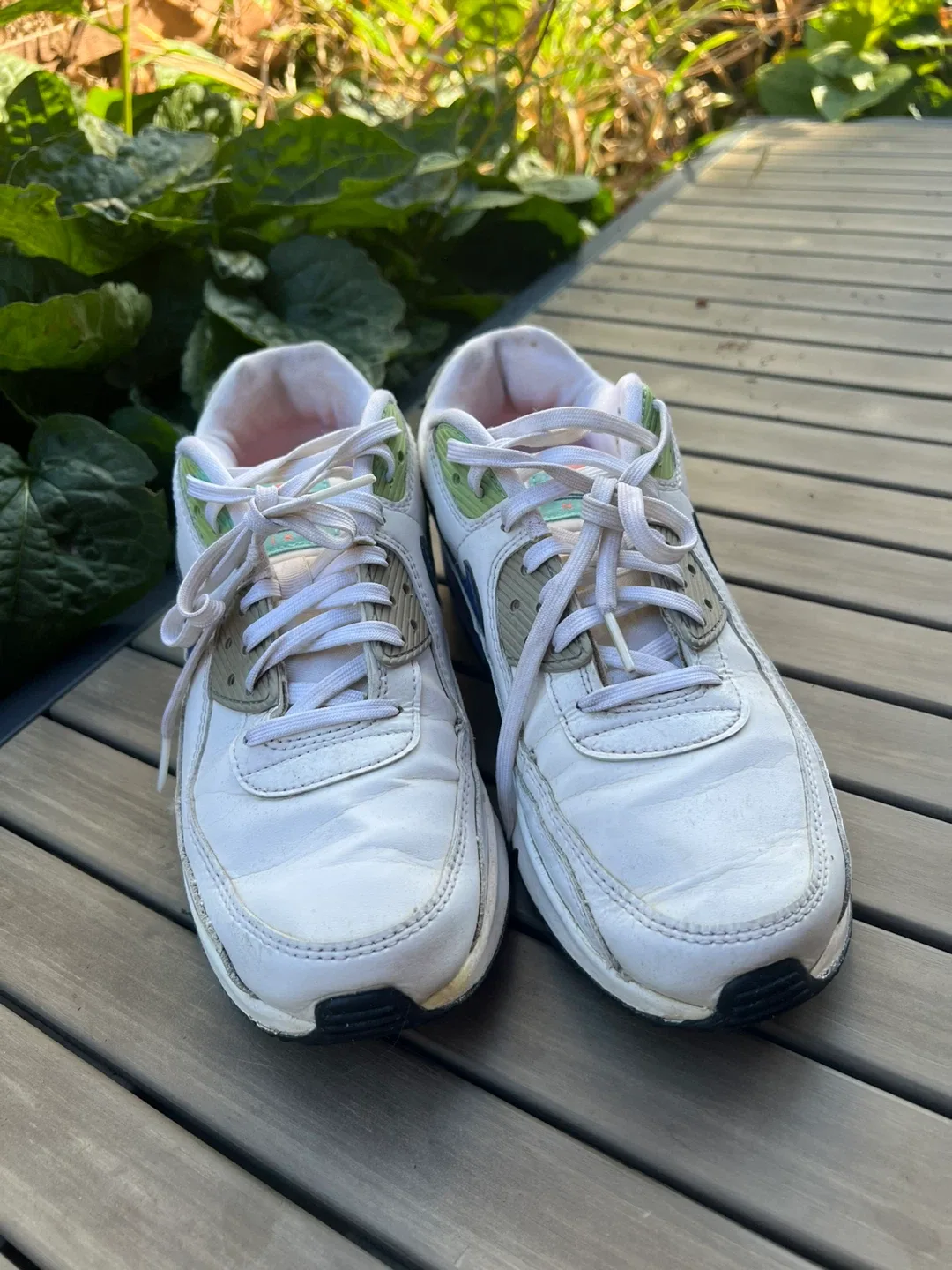 Nike Air Max 90 White/Green, US 6.5Y image indicator(3)