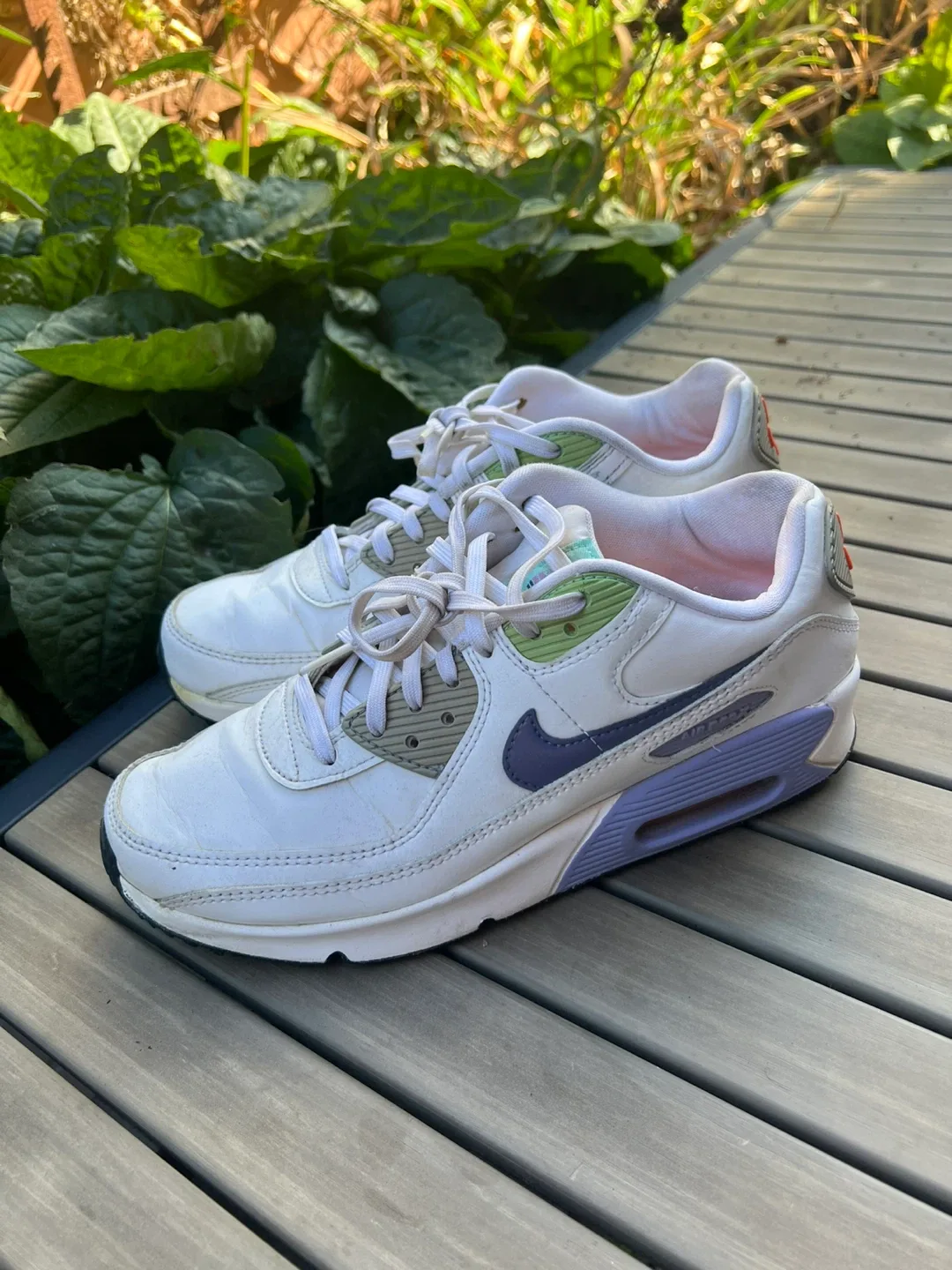 Nike Air Max 90 White/Green, US 6.5Y image indicator(2)