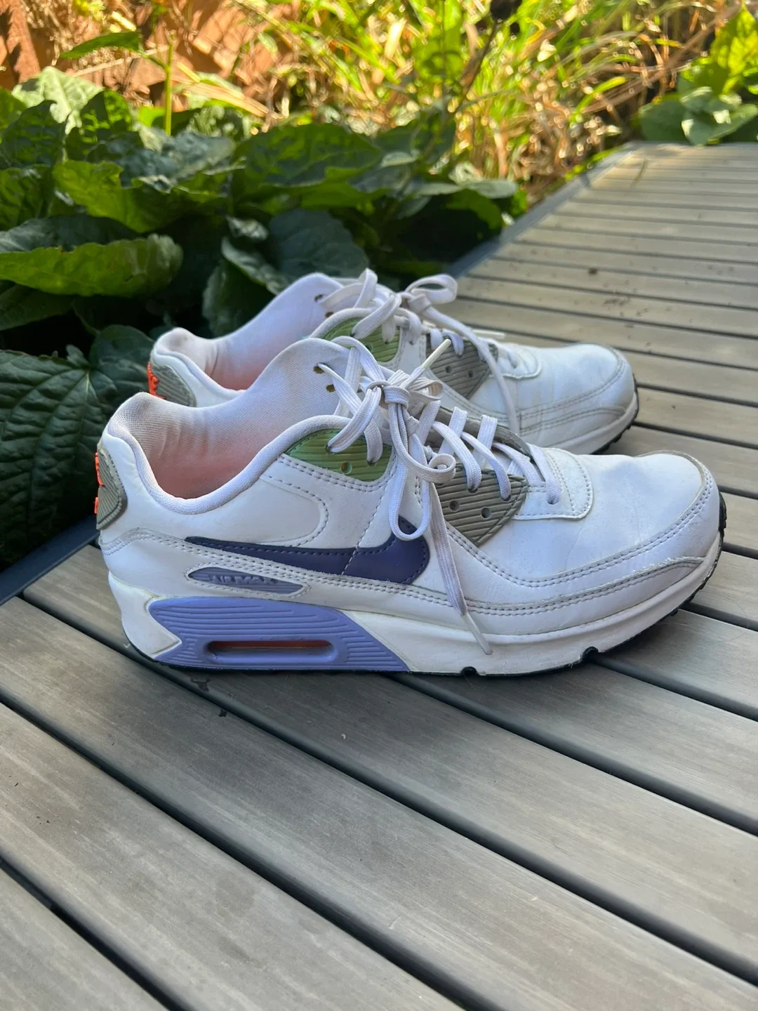 Nike Air Max 90 White/Green, US 6.5Y thumbnail
