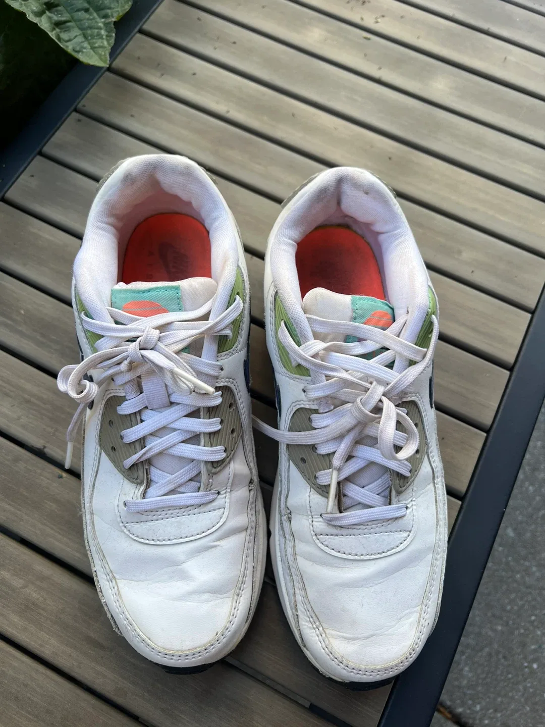 Nike Air Max 90 White/Green, US 6.5Y image indicator(4)