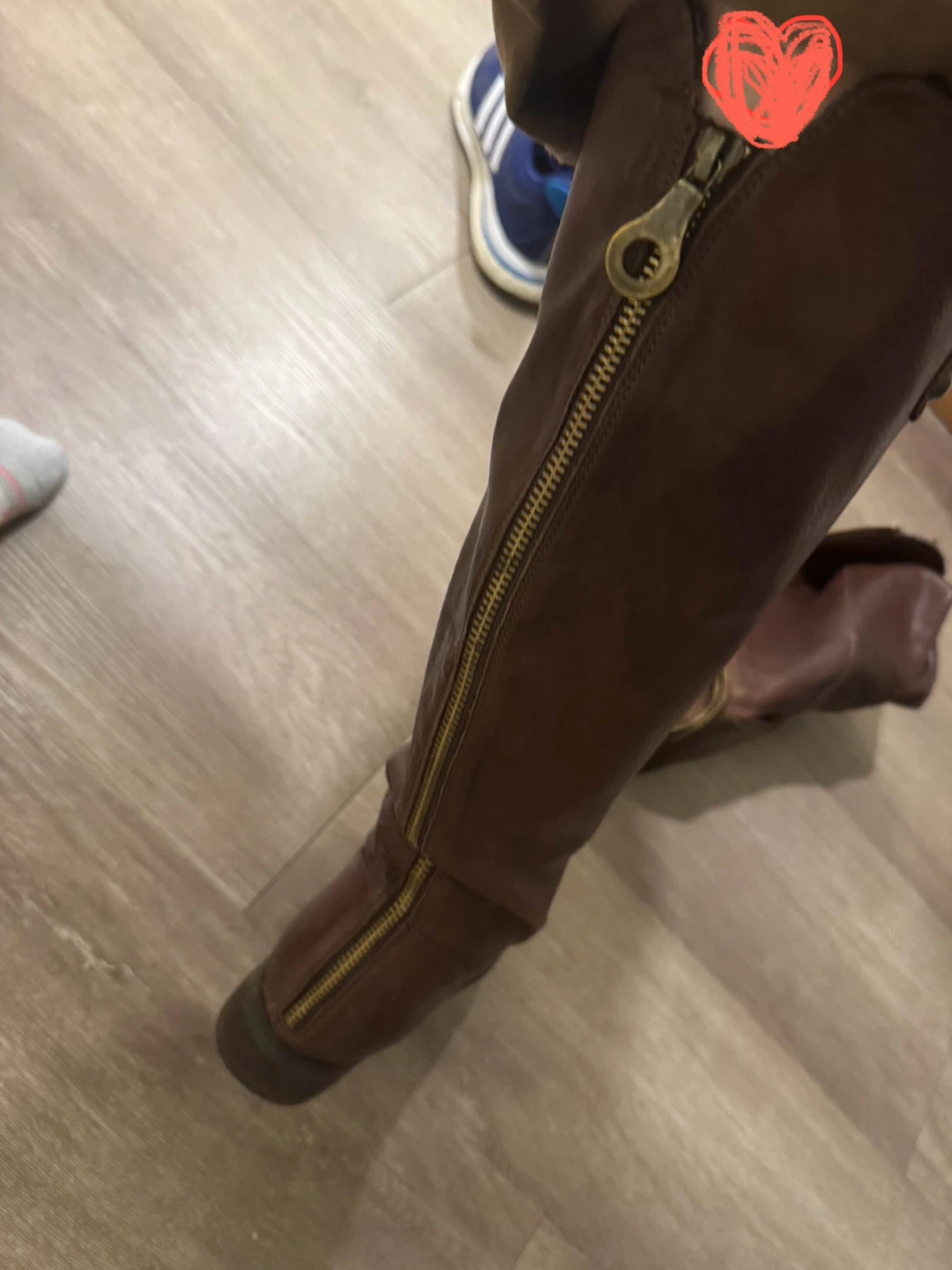 Brown Leather Riding Boots - Size 39 - photo 3