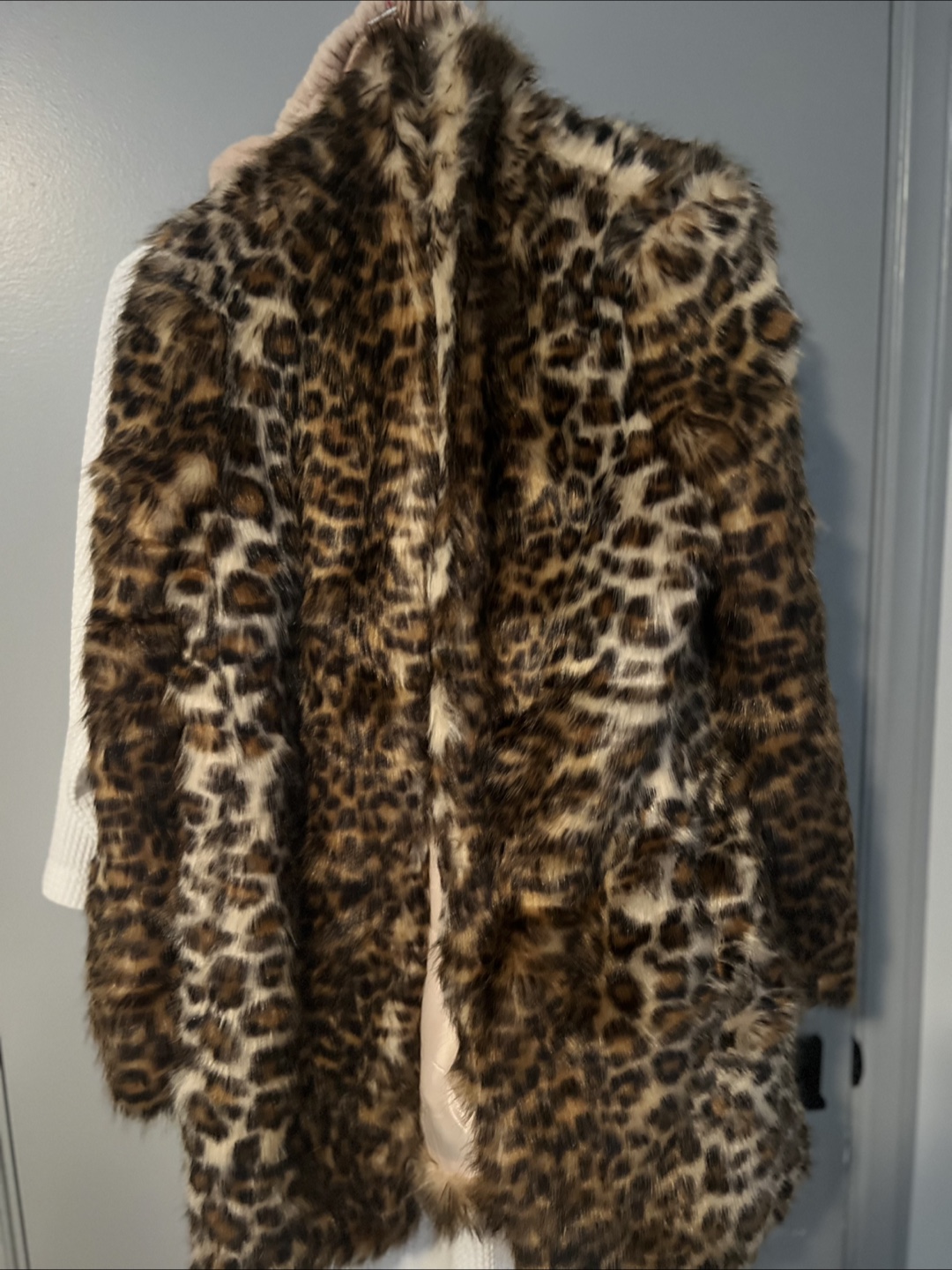Banana Republic Faux Fur Coat - Size S/P