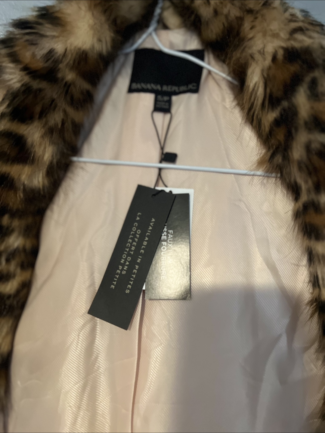 Banana Republic Faux Fur Coat - Size S/P - photo 4