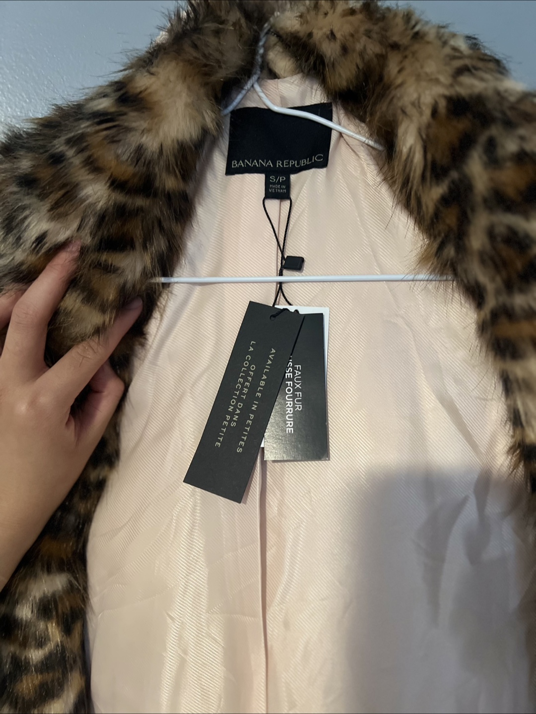 Banana Republic Faux Fur Coat - Size S/P - photo 2