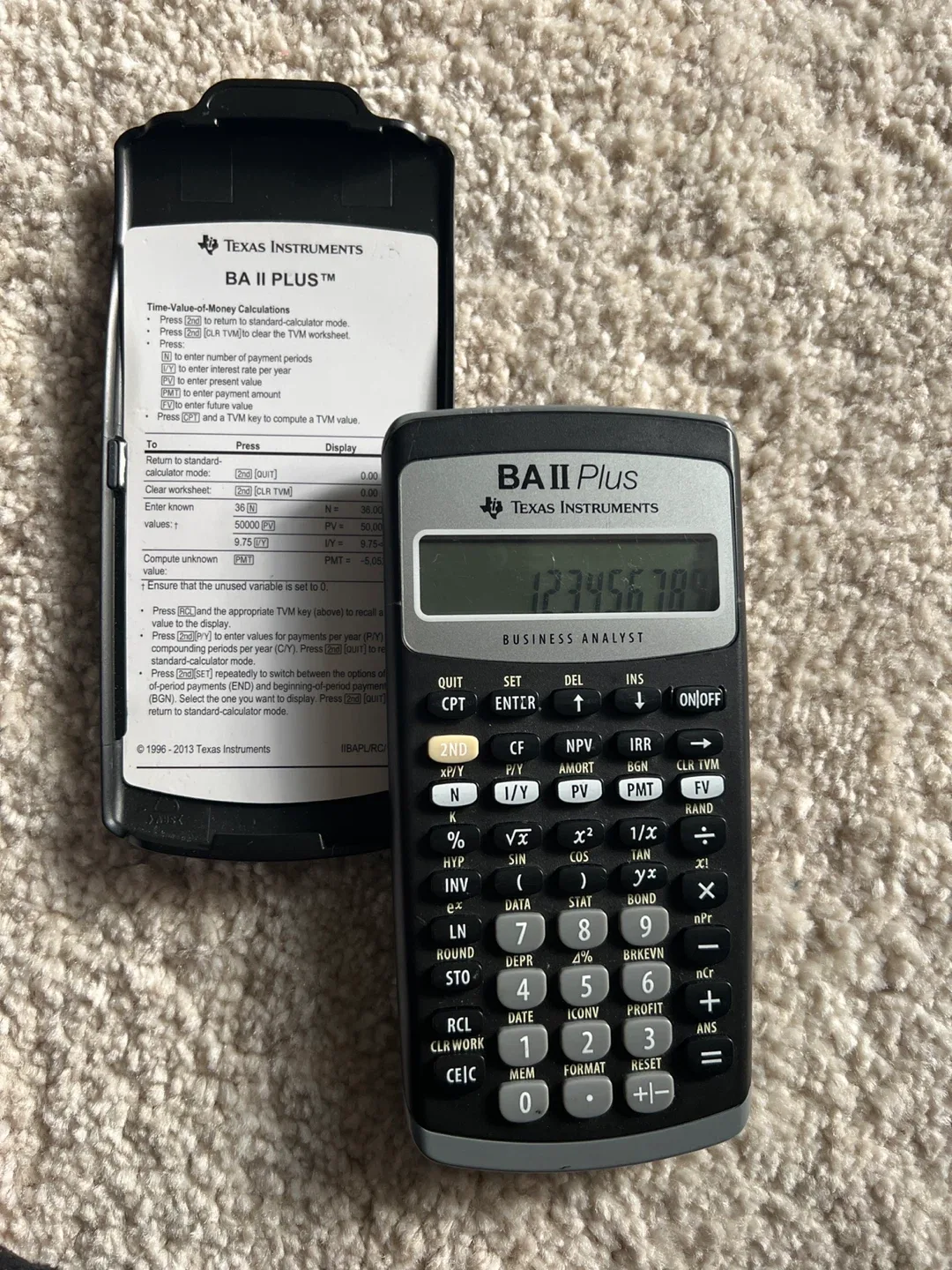 Texas Instruments BA II Plus Financial Calculator image indicator(5)