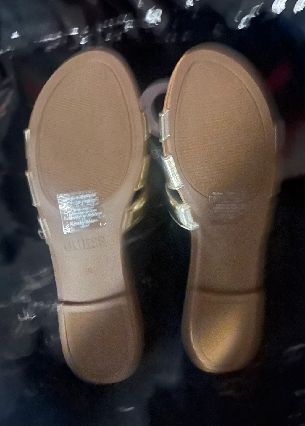 Guess Los Angeles Gold Slides - Size 9 image indicator(4)
