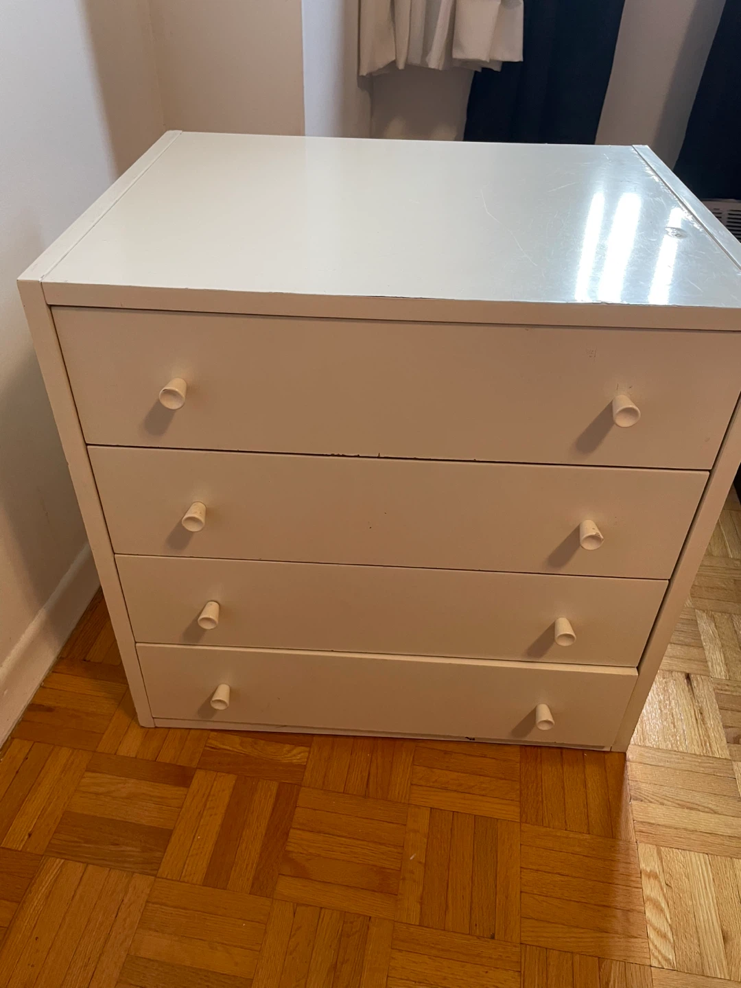 White 4-Drawer Dresser