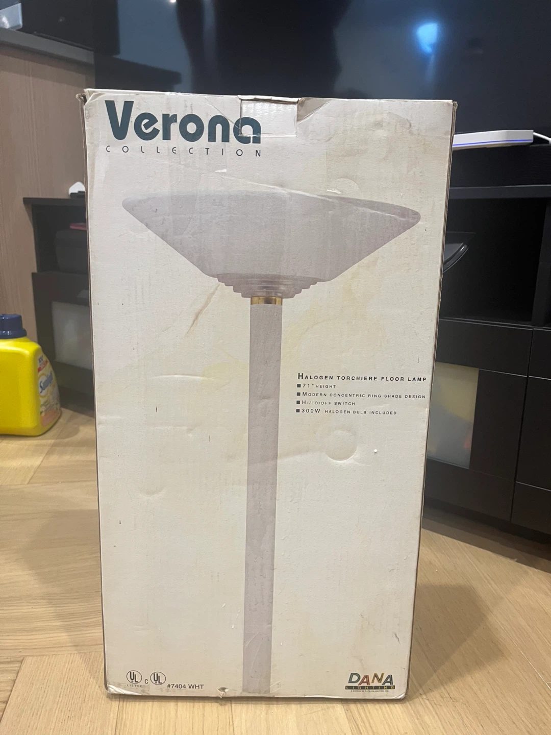 Brand New Verona Stand Lamp – Model 7404 (Halogen Torchiere)