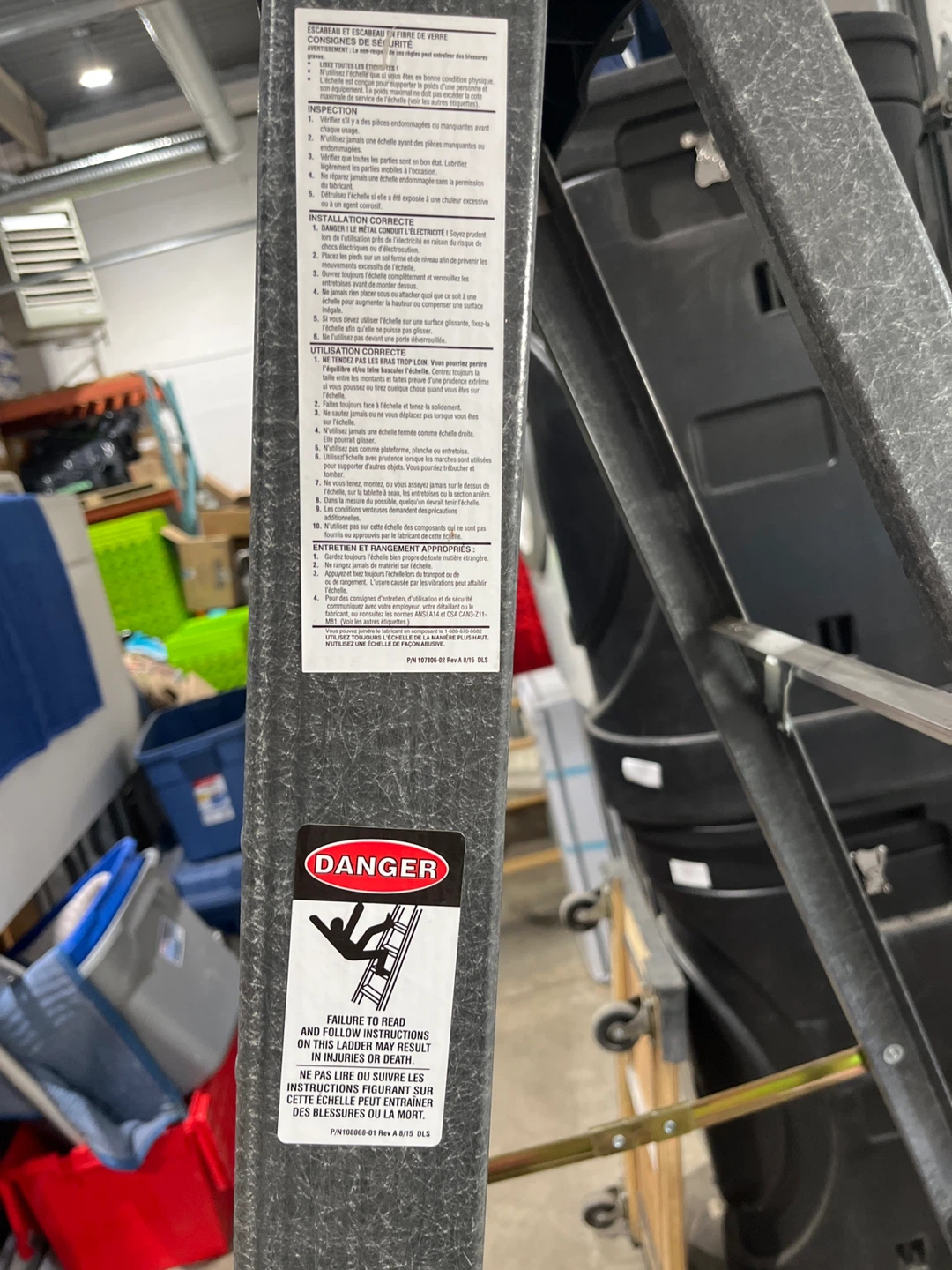 Maximum 6ft Fibreglass Ladder - 250lb Capacity - photo 4