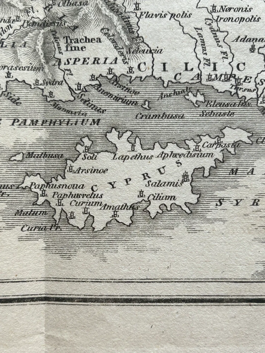 1800s antique map atlas Asia Minor art etching Turkey Greece image indicator(3)