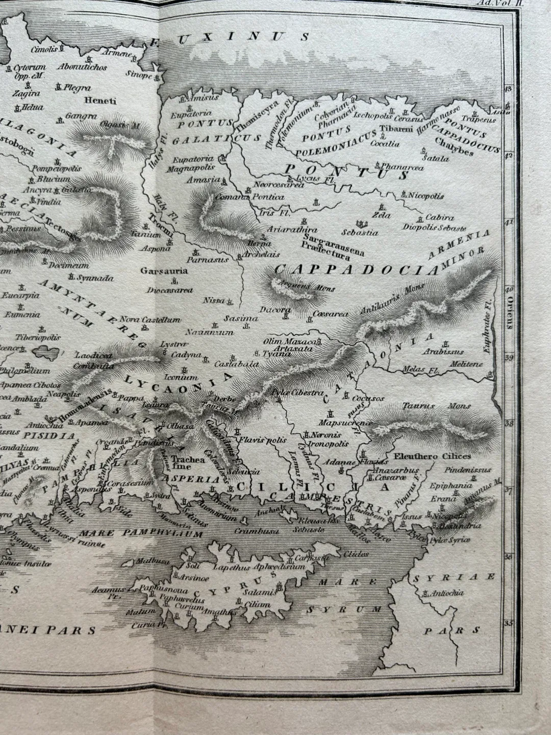 1800s antique map atlas Asia Minor art etching Turkey Greece image indicator(2)