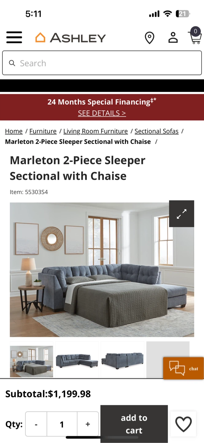 sectional plus sofa bed