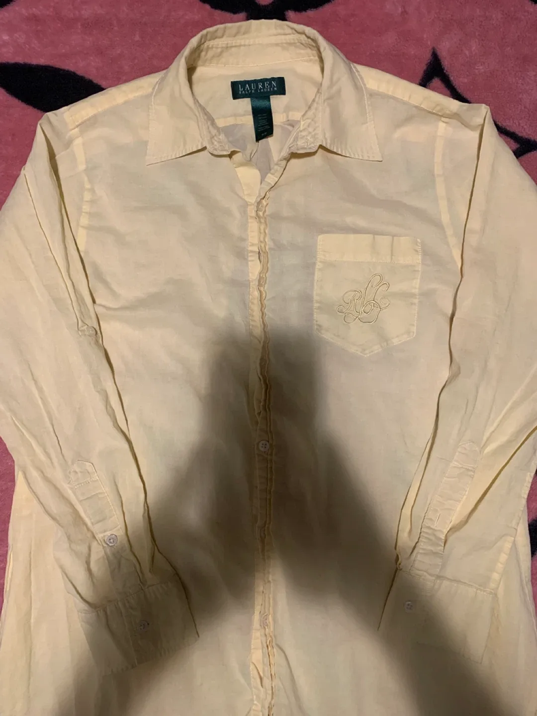 Ralph Lauren Yellow Button-Up Shirt