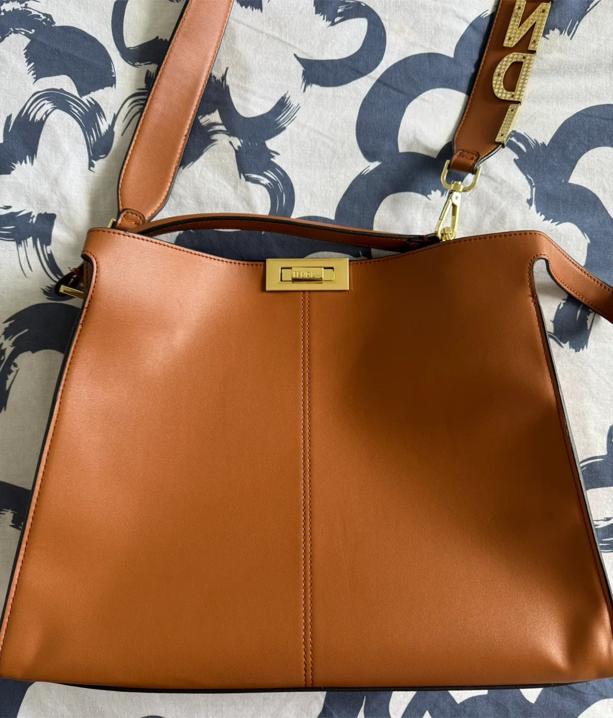Brown Leather Tote Bag thumbnail