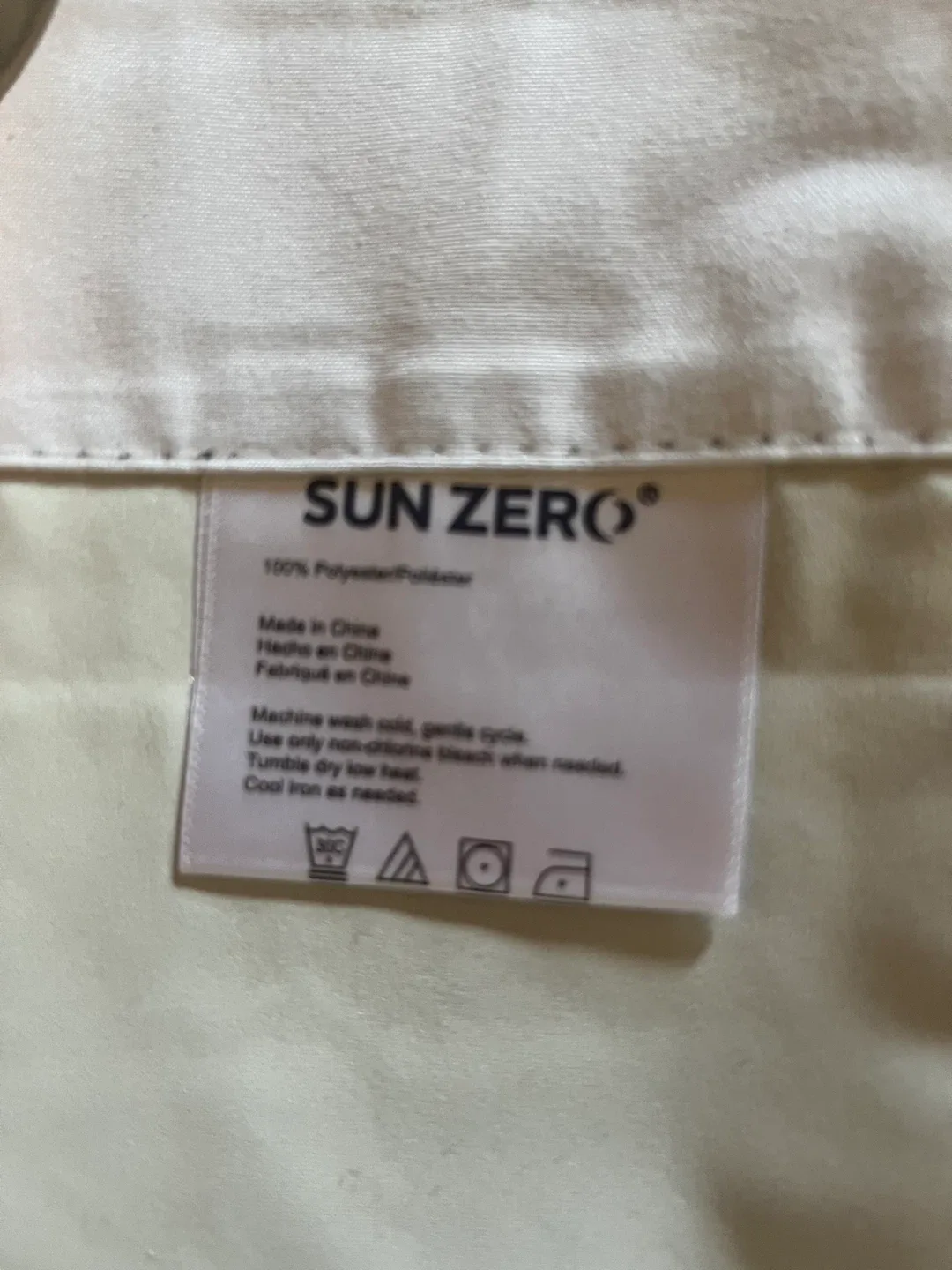 Pair Sun Zero White very long  Curtain Panels image indicator(3)