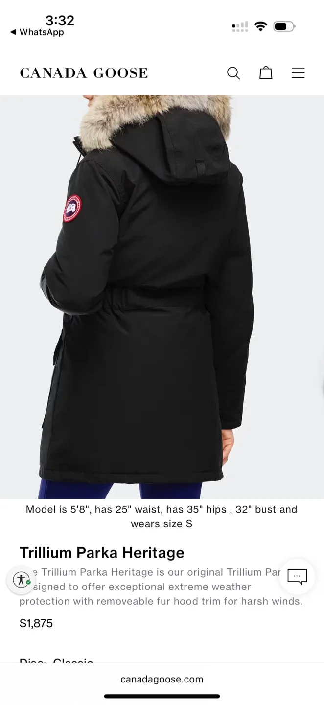 Canada Goose Trillium Parka Heritage - Black image indicator(2)