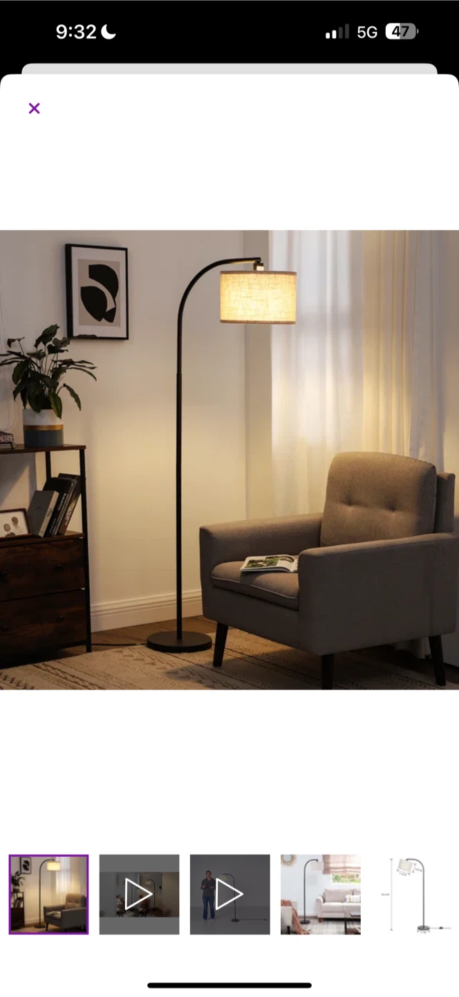 Modern Arched Floor Lamp - $65 OBO - photo 3