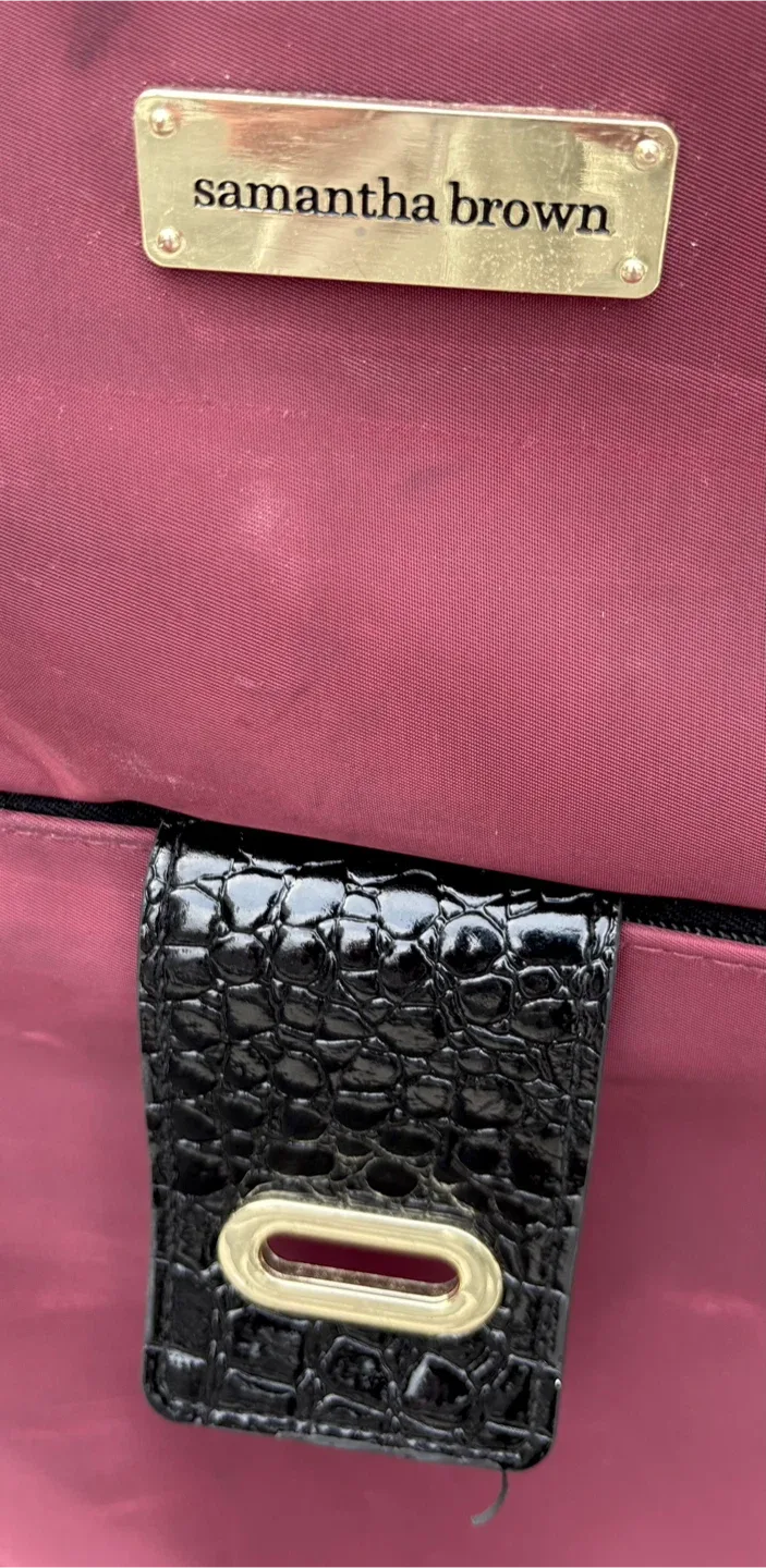 Samantha Burgundy Ultra Lightweight  Expandable Spinner luggage image indicator(8)