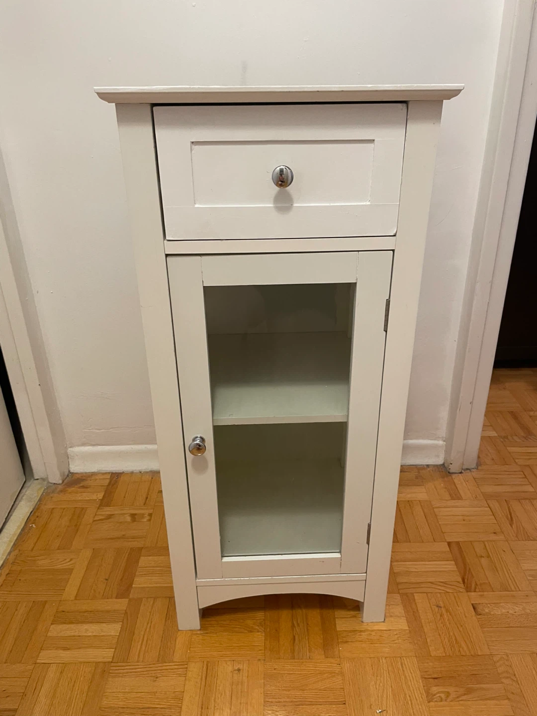 White Cabinet with Drawer
