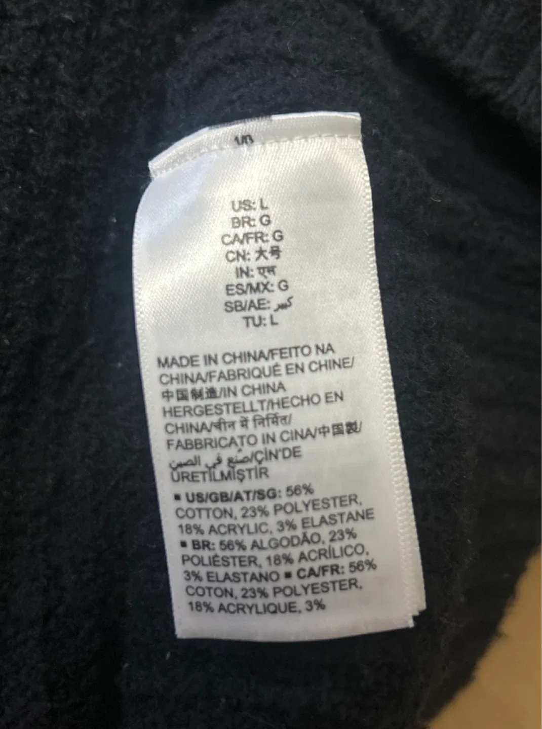 Black Shawl Collar Cardigan - L image indicator(4)