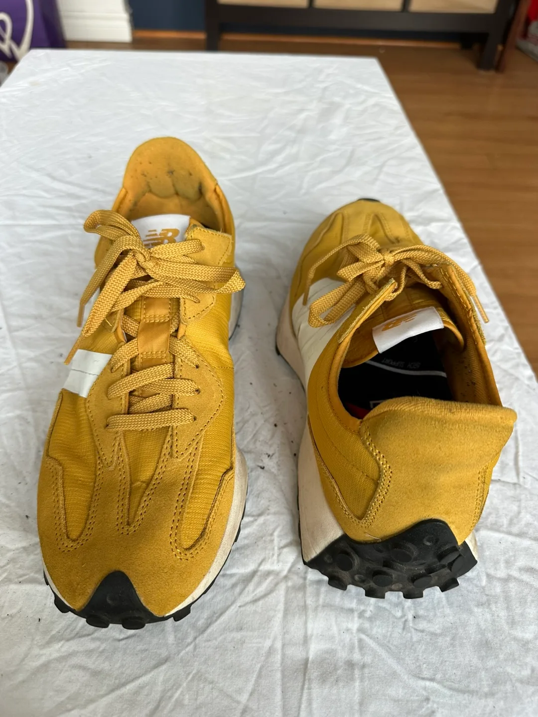 New Balance Mustard Yellow Sneakers thumbnail