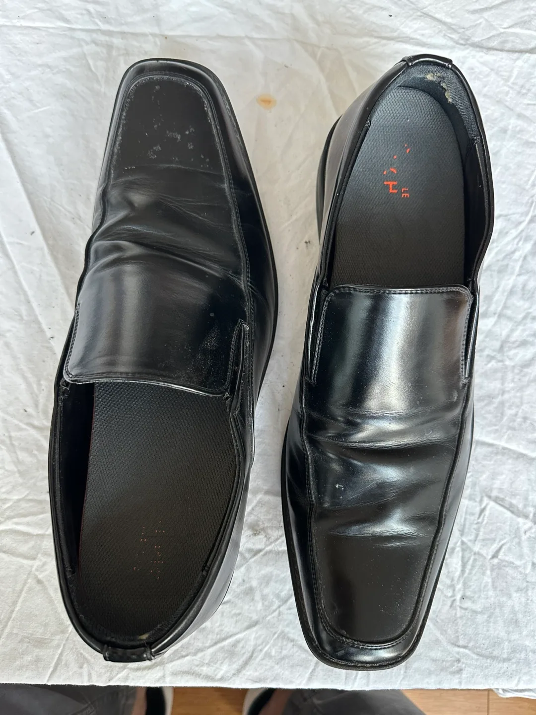 Leather Black Dress Shoes Size 11 thumbnail