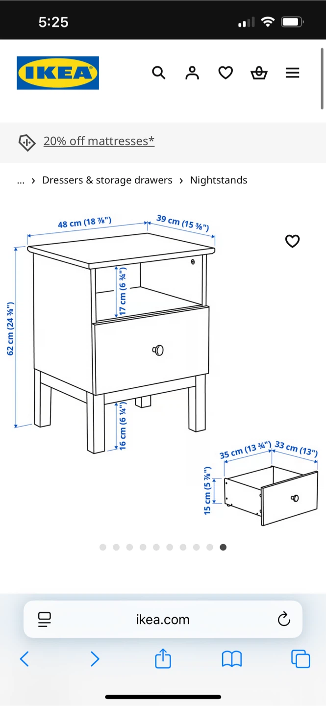 Set of Wood Nightstands - photo 5