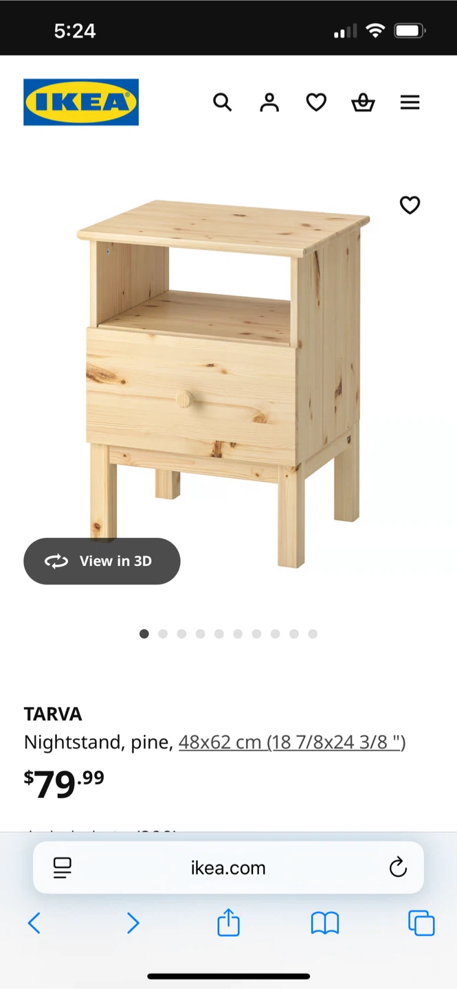 Set of Wood Nightstands - photo 4