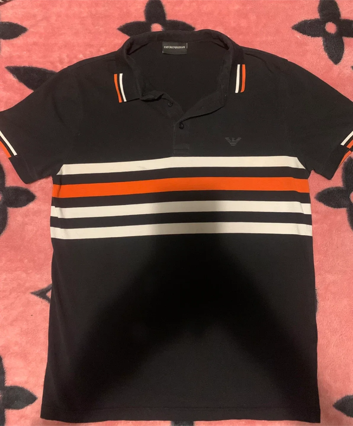 Emporio Armani Black Polo Shirt