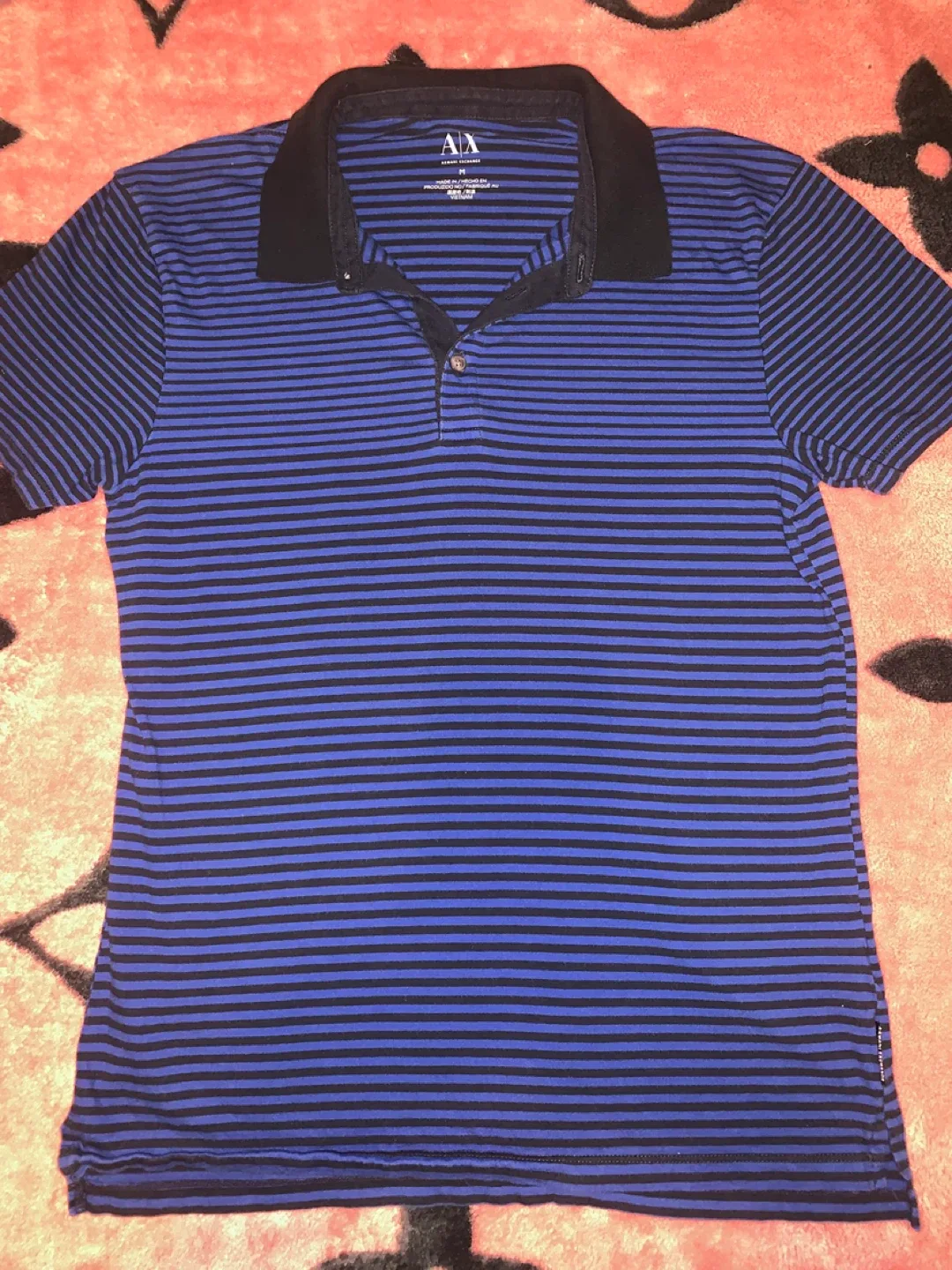 Armani Exchange Striped Polo Shirt