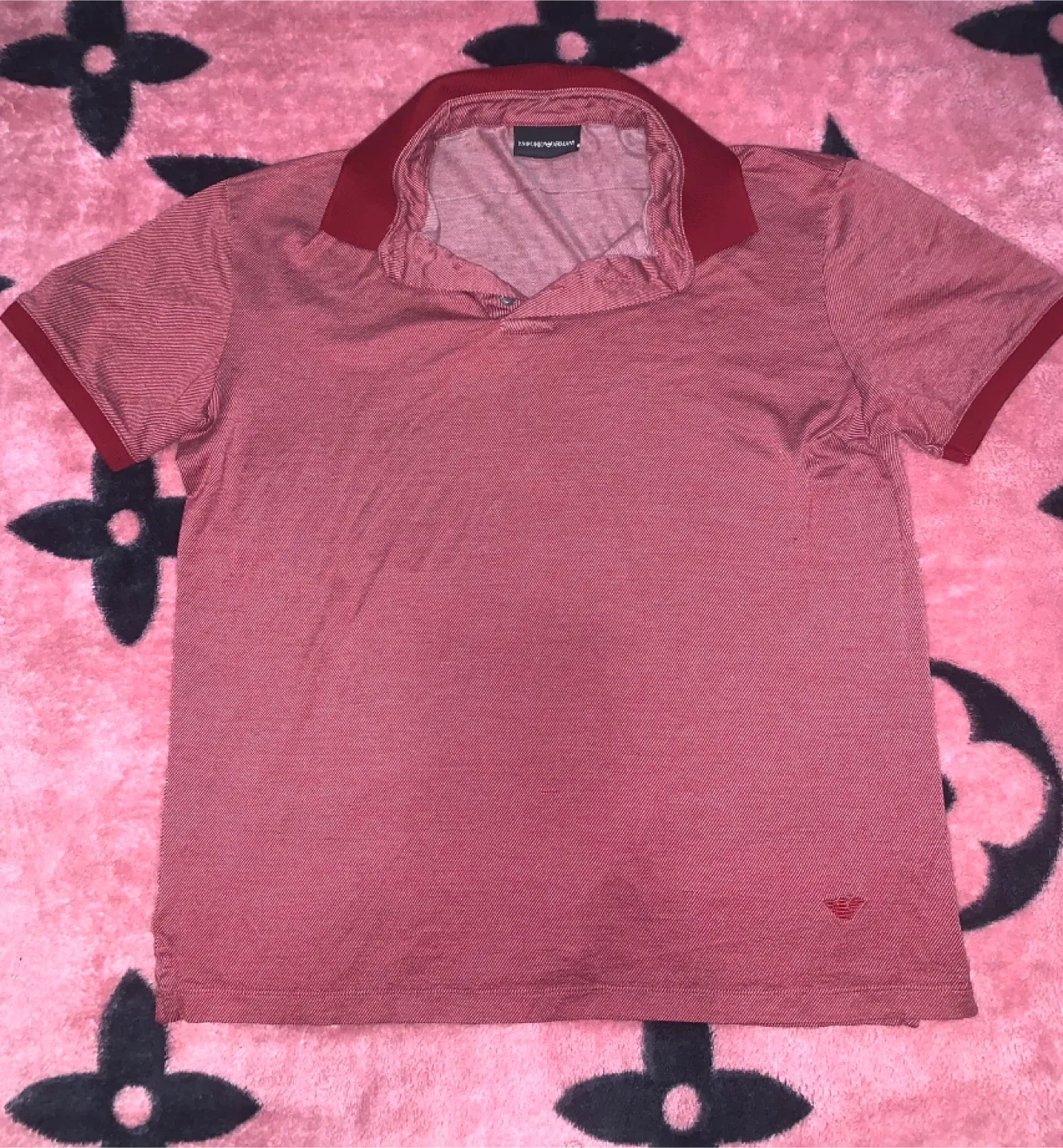 Emporio Armani Red Polo Shirt