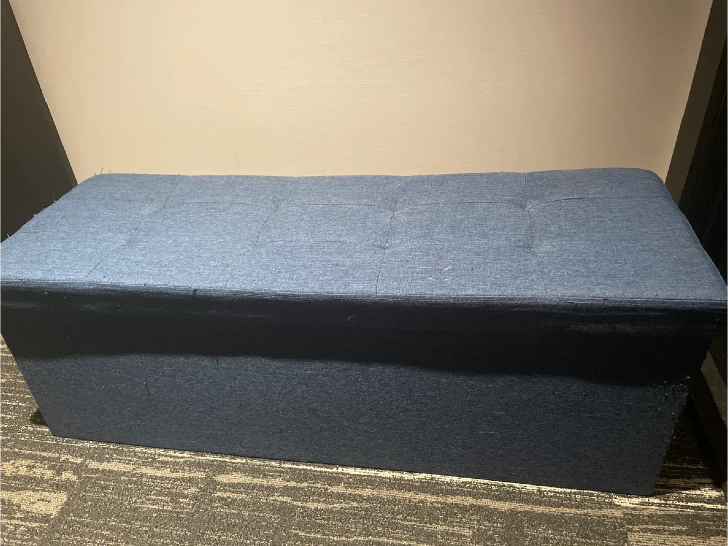 Blue Storage Ottoman Bench thumbnail